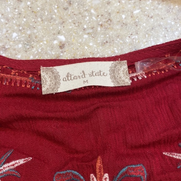 Altar’d State size M mini dress. Beautiful flowing midi sleeves. - Picture 3 of 4